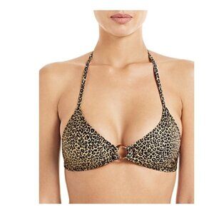 Faithfull the Brand Women's Mian Printed Bikini Swim Top Size US4/AU8